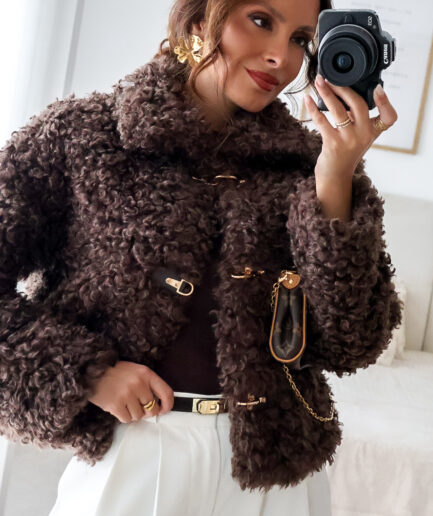 Casaco Pelo Bouclé