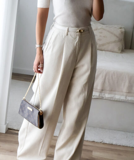 Calças Wide Leg Bombazine