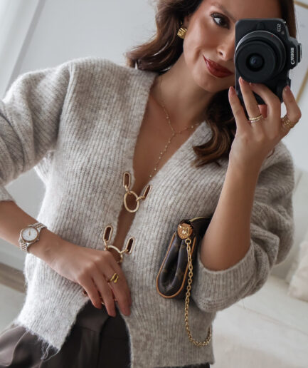 Camisola Malha Argolas Metálicas