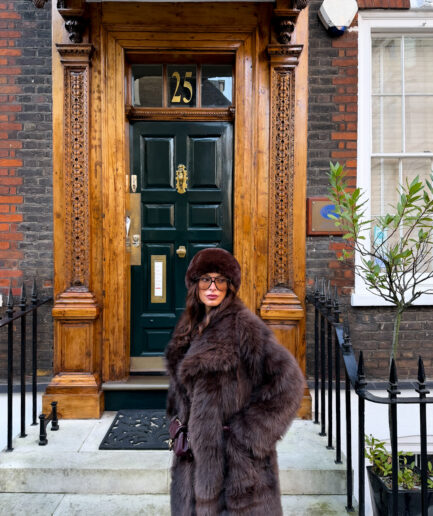 Casaco Comprido Pelo Mesclado