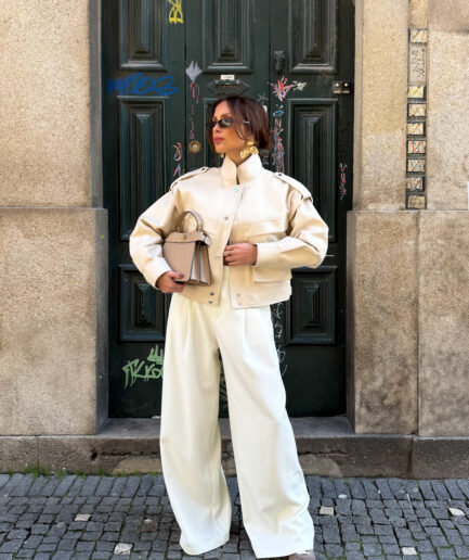 Calças de Alfaiataria Wide Leg Mochy