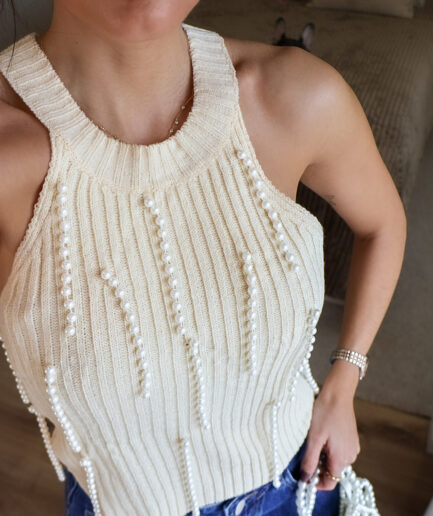 Top Halter Pérolas