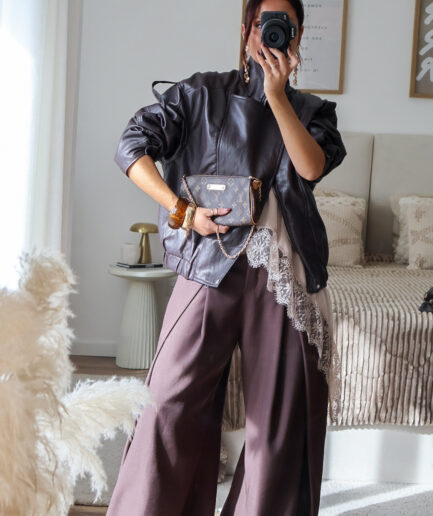 Calças de Alfaiataria Wide Leg com Pinças