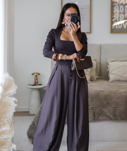 Calças Tailored Barrel