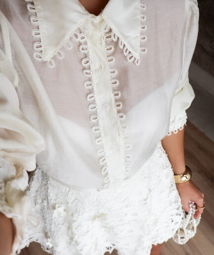 Conjunto Camisa & Saia Renda