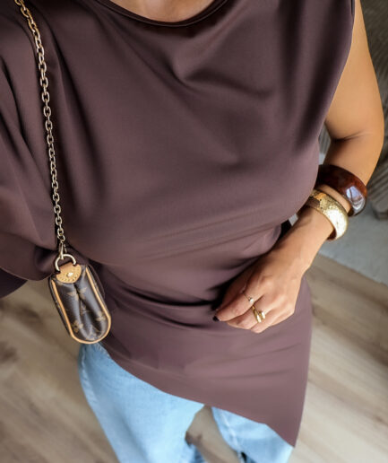 Túnica Assimétrica One Shoulder