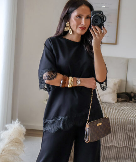 Conjunto com Acabamento em Renda