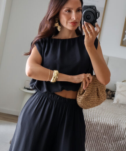 Conjunto com Blusa efeito Abalonado