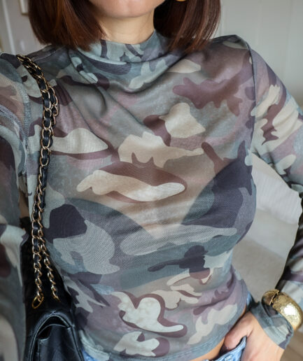 Camisola Estampado Camuflado